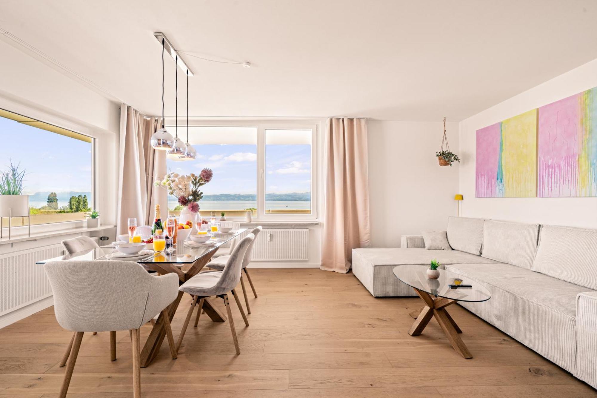 Panorama Penthouse Mit Atemberaubenden See- Und Bergblick Immenstaad am Bodensee Esterno foto