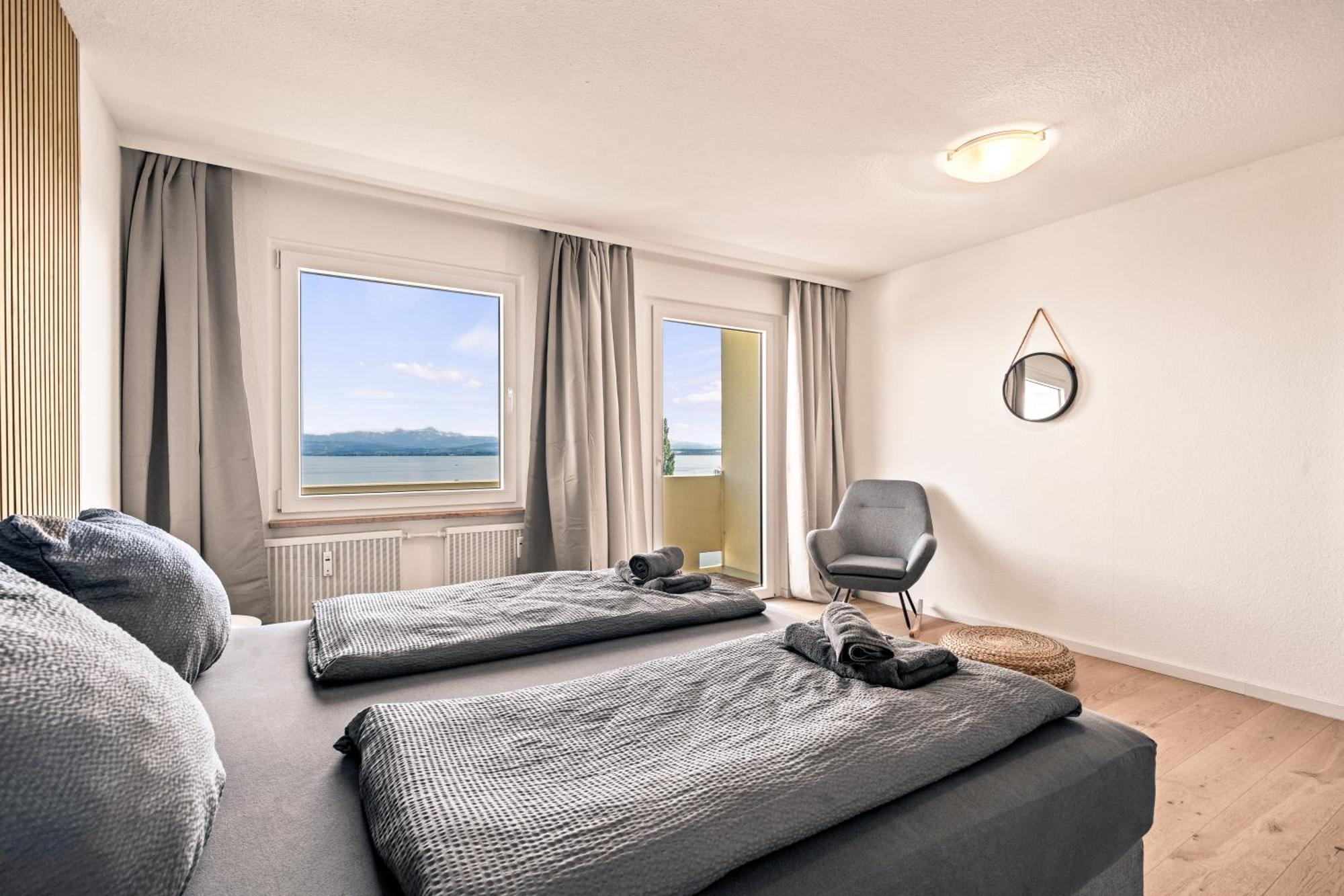 Panorama Penthouse Mit Atemberaubenden See- Und Bergblick Immenstaad am Bodensee Esterno foto